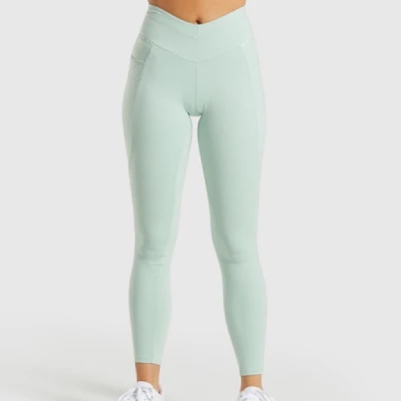 Gym Shark Recess Leggings Light Green 